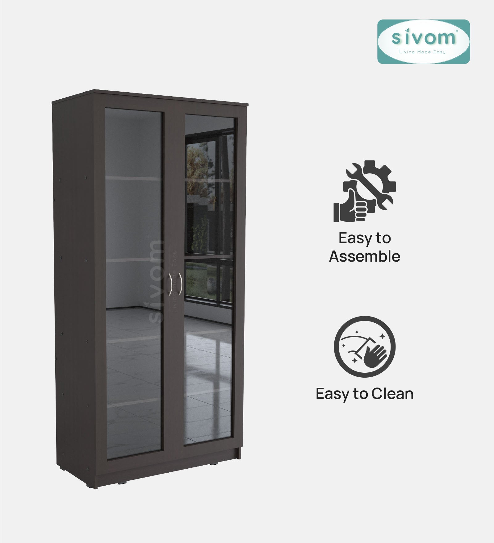 Sivom SIVOM GRAFF Multipurpose Storage Drawer/Study/Home/Office Engineered Wood Close Book Shelf for Modern Homes | Elegant Design & Premium Finish (Copy) (Copy) (Copy)