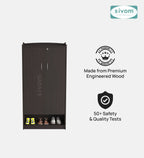 SIVOM Gravity Engineered Wood Shoe Rack (, 4 Shelves, Knock Down) for Modern Homes | Elegant Design & Premium Finish