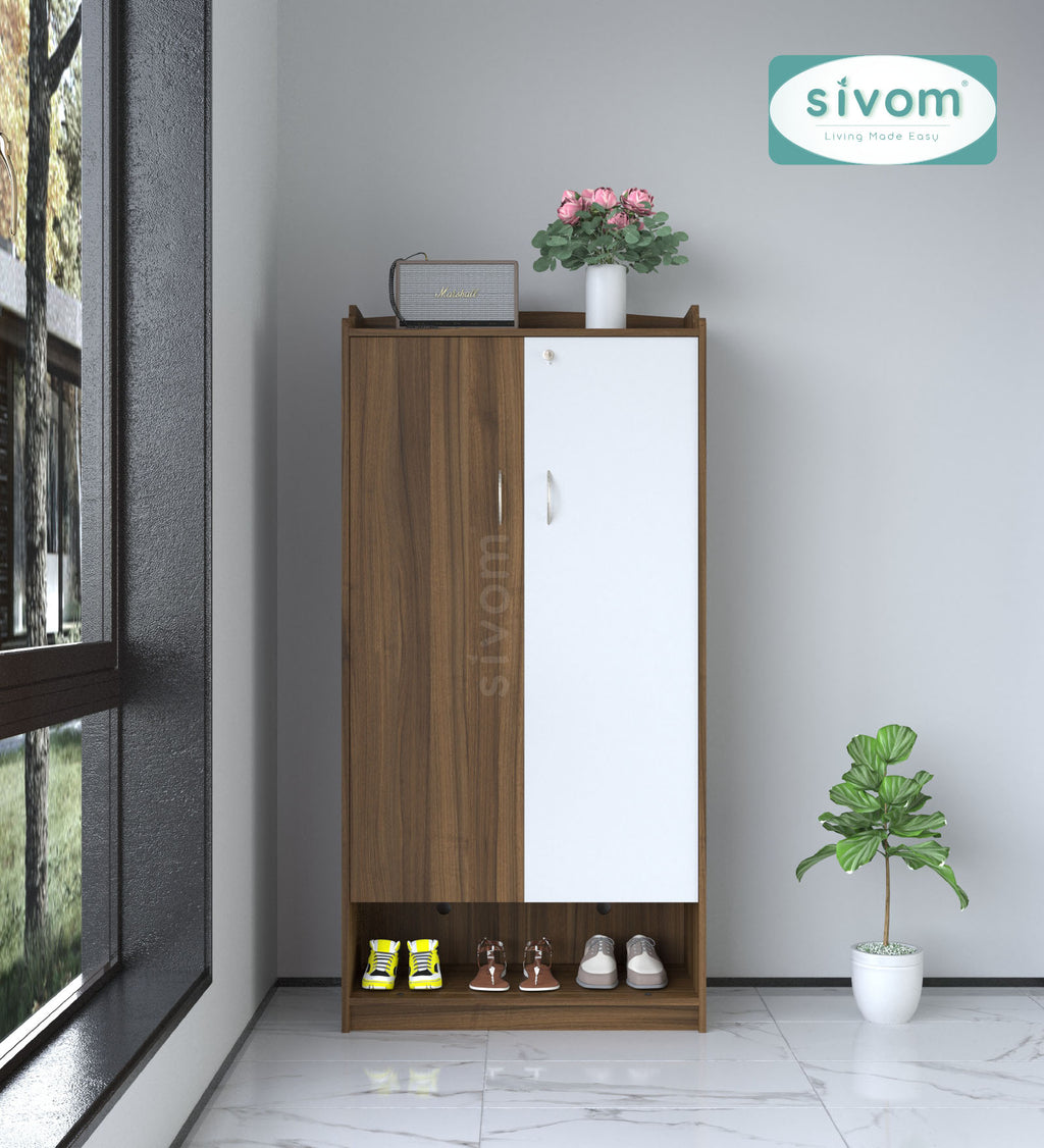 SIVOM Gravity Engineered Wood Shoe Rack (, 4 Shelves, Knock Down) for Modern Homes | Elegant Design & Premium Finish