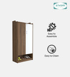 SIVOM Gravity Engineered Wood Shoe Rack (, 4 Shelves, Knock Down) for Modern Homes | Elegant Design & Premium Finish