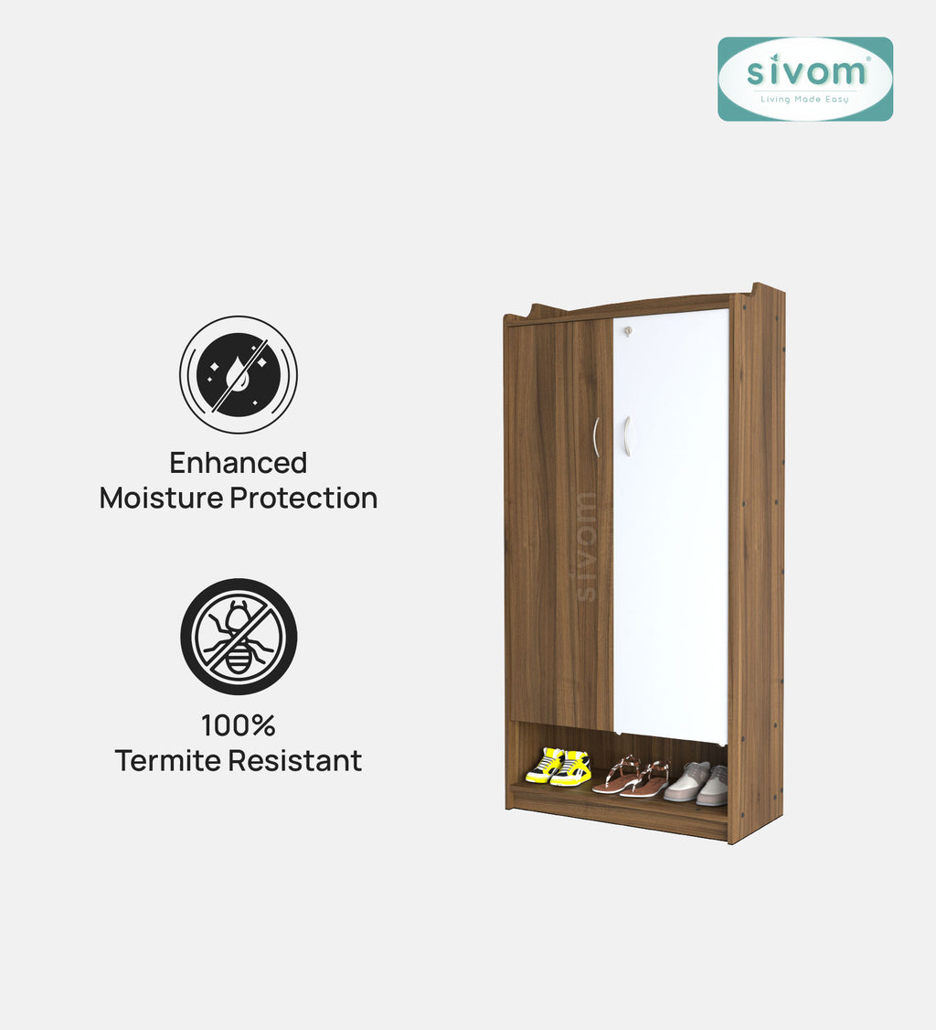 SIVOM Gravity Engineered Wood Shoe Rack (, 4 Shelves, Knock Down) for Modern Homes | Elegant Design & Premium Finish
