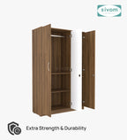 Sivom SIVOM Grover Multipurpose 3 Door Wardrobe / Spacious Shelves with Hanging Rail Engineered Wood 3 Door Wardrobe for Modern Homes | Elegant Design & Premium Finish