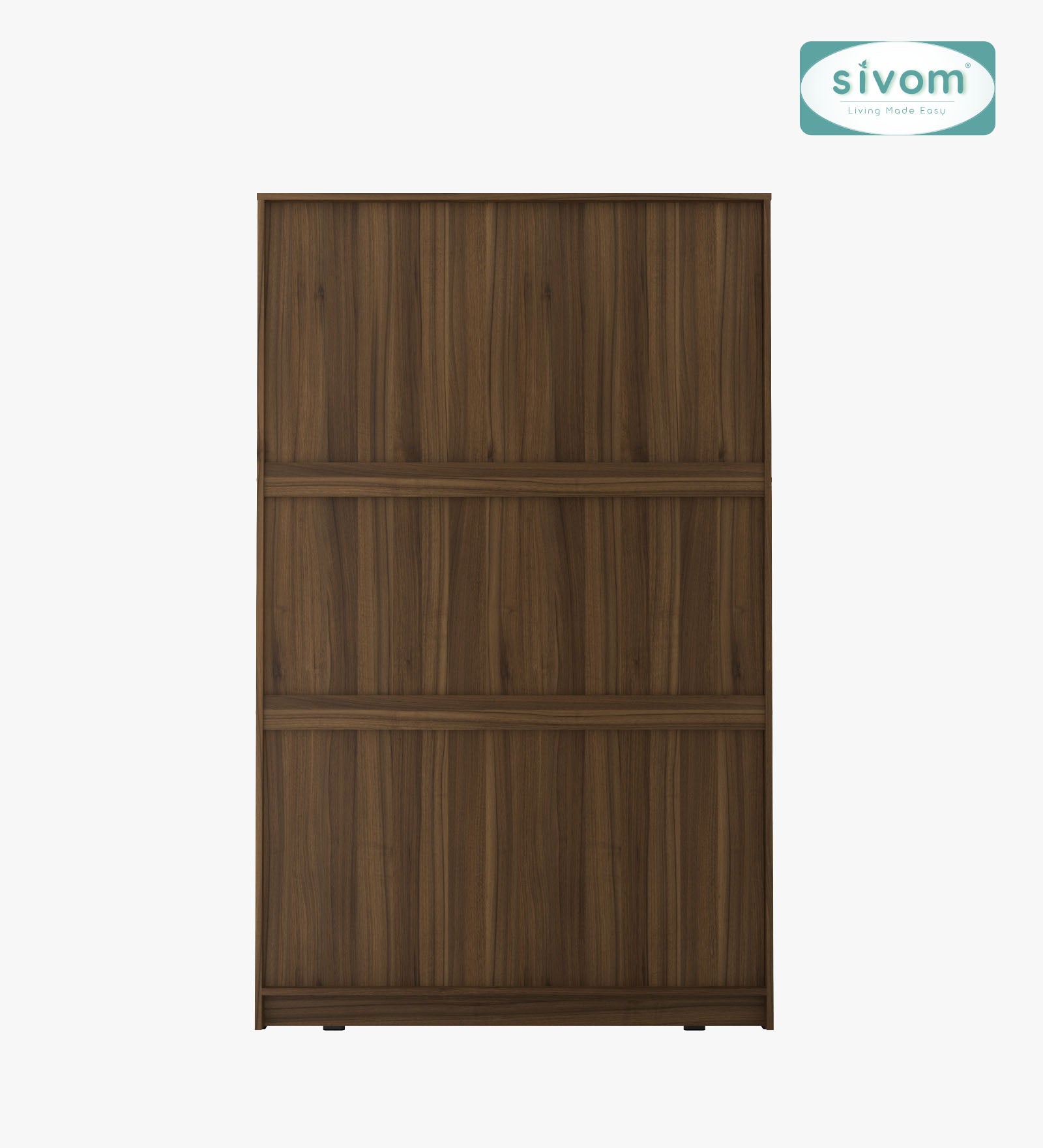 Sivom SIVOM Grover Multipurpose 3 Door Wardrobe / Spacious Shelves with Hanging Rail Engineered Wood 3 Door Wardrobe for Modern Homes | Elegant Design & Premium Finish