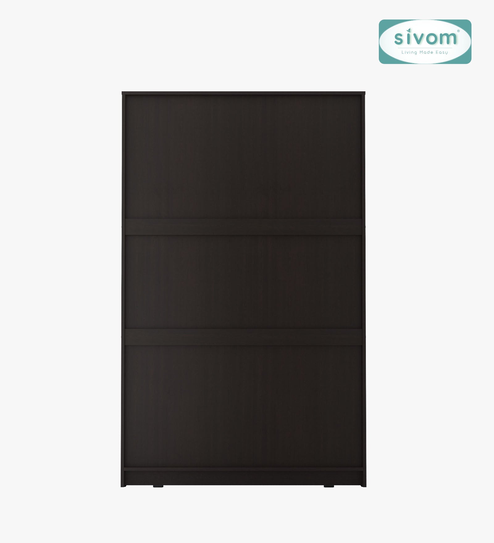 Sivom SIVOM Grover Multipurpose 3 Door Wardrobe / Spacious Shelves with Hanging Rail Engineered Wood 3 Door Wardrobe for Modern Homes | Elegant Design & Premium Finish
