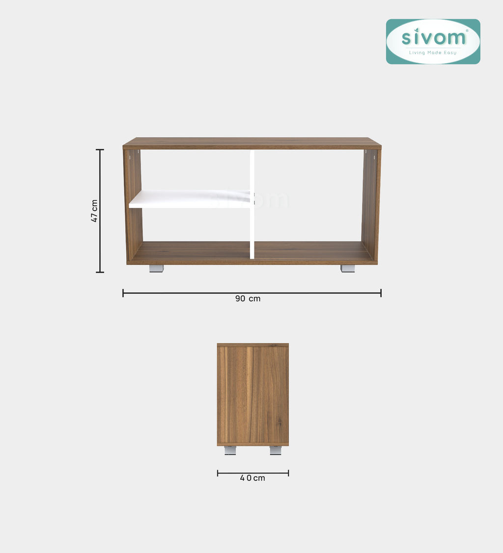 Sivom SIVOM Halen Multipurpose Centre Table / Engineered Wood Coffee Table for Modern Homes | Elegant Design & Premium Finish