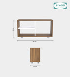 Sivom SIVOM Halen Multipurpose Centre Table / Engineered Wood Coffee Table for Modern Homes | Elegant Design & Premium Finish