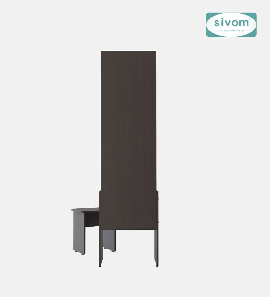 Sivom SIVOM Halo Dressing Table with Stool Engineered Wood Dressing Table for Modern Homes | Elegant Design & Premium Finish