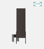 Sivom SIVOM Halo Dressing Table with Stool Engineered Wood Dressing Table for Modern Homes | Elegant Design & Premium Finish