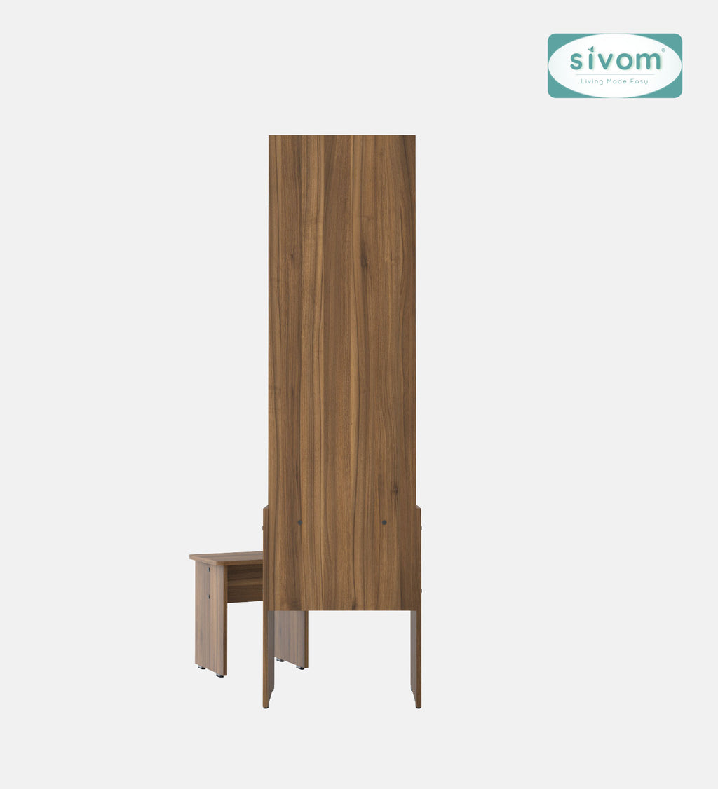 Sivom SIVOM Halo Dressing Table with Stool Engineered Wood Dressing Table for Modern Homes | Elegant Design & Premium Finish