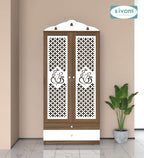 Sivom furniture SIVOM Harmony Home Temple/Pooja Unit/Home Mandir/ Engineered Wood Home Temple (Height: 167, Knock Down) for Modern Homes | Elegant Design & Premium Finish