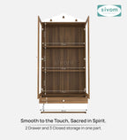 Sivom furniture SIVOM Harmony Home Temple/Pooja Unit/Home Mandir/ Engineered Wood Home Temple (Height: 167, Knock Down) for Modern Homes | Elegant Design & Premium Finish