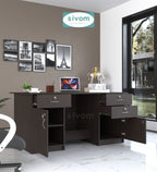 SIVOM Heads Engineered Wood Executive Desk | Elegant Design & Premium Finish