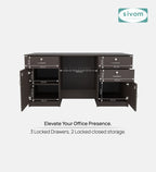 SIVOM Heads Engineered Wood Executive Desk | Elegant Design & Premium Finish