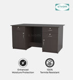 SIVOM Heads Engineered Wood Executive Desk | Elegant Design & Premium Finish