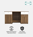 SIVOM Heads Engineered Wood Executive Desk | Elegant Design & Premium Finish