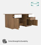 SIVOM Heads Engineered Wood Executive Desk | Elegant Design & Premium Finish