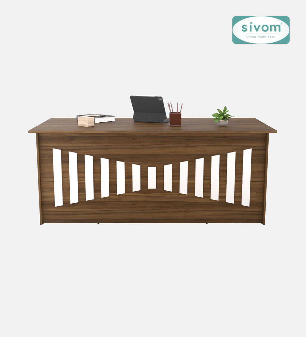 SIVOM Heads Engineered Wood Executive Desk | Elegant Design & Premium Finish