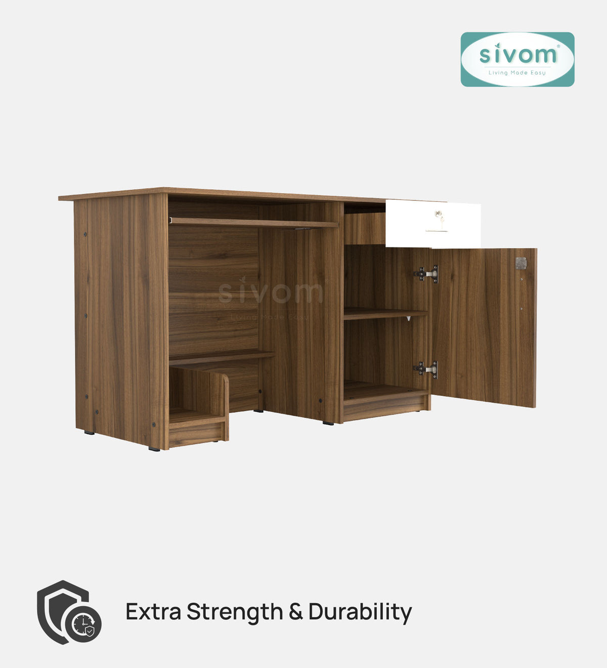 Sivom furniture SIVOM Hela Study/Home Office Engineered Wood Computer Desk for Modern Homes | Elegant Design & Premium Finish (Copy) (Copy)