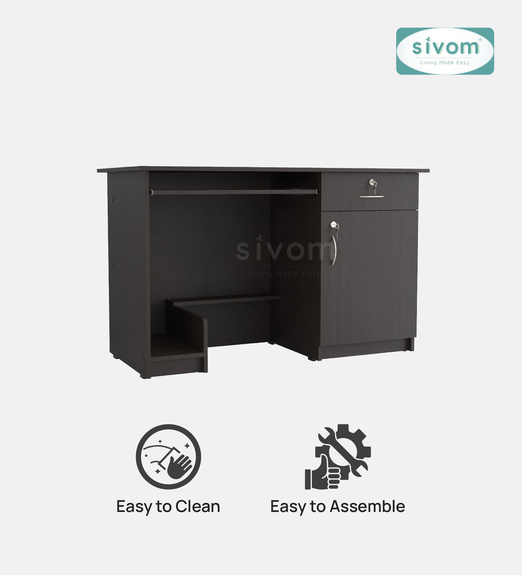 Sivom furniture SIVOM Hela Study/Home Office Engineered Wood Computer Desk for Modern Homes | Elegant Design & Premium Finish (Copy) (Copy)