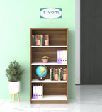 Sivom SIVOM Helix Multipurpose Storage Rack/Study/Home/Office Engineered Wood Open Book Shelf for Modern Homes | Elegant Design & Premium Finish