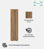 Sivom SIVOM Helix Multipurpose Storage Rack/Study/Home/Office Engineered Wood Open Book Shelf for Modern Homes | Elegant Design & Premium Finish