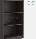 Sivom SIVOM Helix Multipurpose Storage Rack/Study/Home/Office Engineered Wood Open Book Shelf for Modern Homes | Elegant Design & Premium Finish