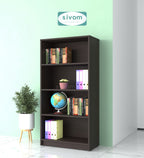 Sivom SIVOM Helix Multipurpose Storage Rack/Study/Home/Office Engineered Wood Open Book Shelf for Modern Homes | Elegant Design & Premium Finish