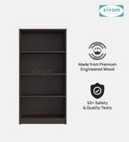 Sivom SIVOM Helix Multipurpose Storage Rack/Study/Home/Office Engineered Wood Open Book Shelf for Modern Homes | Elegant Design & Premium Finish