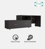 Sivom furniture SIVOM Hemis Multipurpose TV Unit fits upto 43 inch with Storage Engineered Wood TV Entertainment Unit for Modern Homes | Elegant Design & Premium Finish