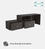 Sivom furniture SIVOM Hemis Multipurpose TV Unit fits upto 43 inch with Storage Engineered Wood TV Entertainment Unit for Modern Homes | Elegant Design & Premium Finish