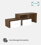 Sivom furniture SIVOM Hemis Multipurpose TV Unit fits upto 43 inch with Storage Engineered Wood TV Entertainment Unit for Modern Homes | Elegant Design & Premium Finish