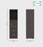 Sivom SIVOM Henry Multipurpose Storage Unit/ Engineered Wood Free Standing Cabinet for Modern Homes | Elegant Design & Premium Finish