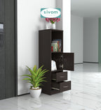 Sivom SIVOM Henry Multipurpose Storage Unit/ Engineered Wood Free Standing Cabinet for Modern Homes | Elegant Design & Premium Finish