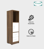 Sivom SIVOM Henry Multipurpose Storage Unit/ Engineered Wood Free Standing Cabinet for Modern Homes | Elegant Design & Premium Finish