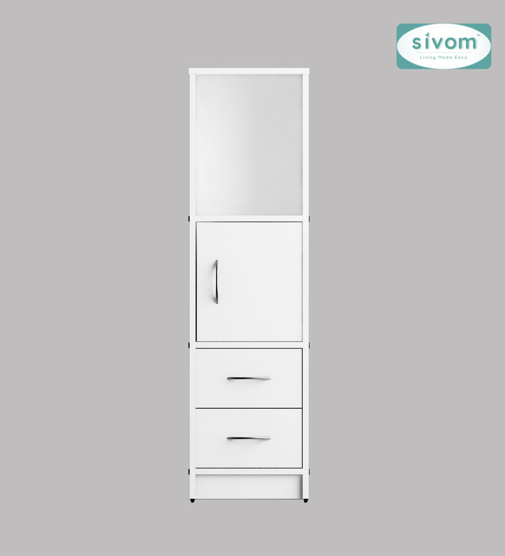 Sivom SIVOM Henry Multipurpose Storage Unit/ Engineered Wood Free Standing Cabinet for Modern Homes | Elegant Design & Premium Finish