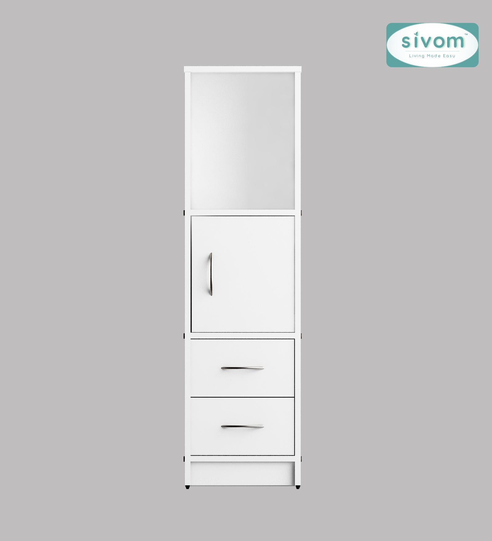 Sivom SIVOM Henry Multipurpose Storage Unit/ Engineered Wood Free Standing Cabinet for Modern Homes | Elegant Design & Premium Finish