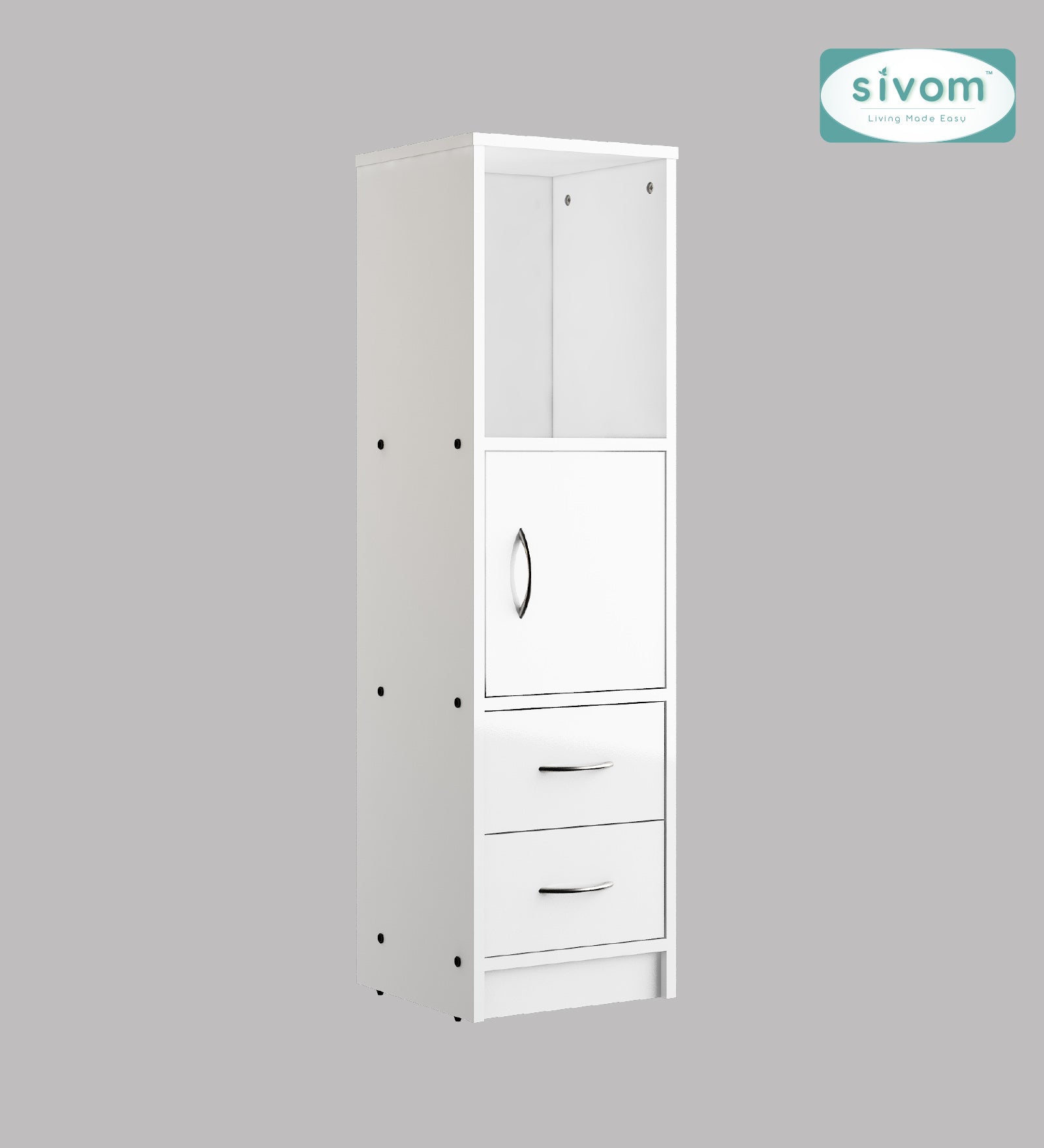 Sivom SIVOM Henry Multipurpose Storage Unit/ Engineered Wood Free Standing Cabinet for Modern Homes | Elegant Design & Premium Finish