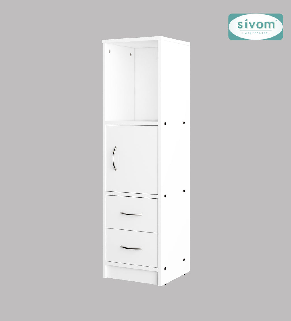 Sivom SIVOM Henry Multipurpose Storage Unit/ Engineered Wood Free Standing Cabinet for Modern Homes | Elegant Design & Premium Finish