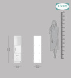 Sivom SIVOM Henry Multipurpose Storage Unit/ Engineered Wood Free Standing Cabinet for Modern Homes | Elegant Design & Premium Finish