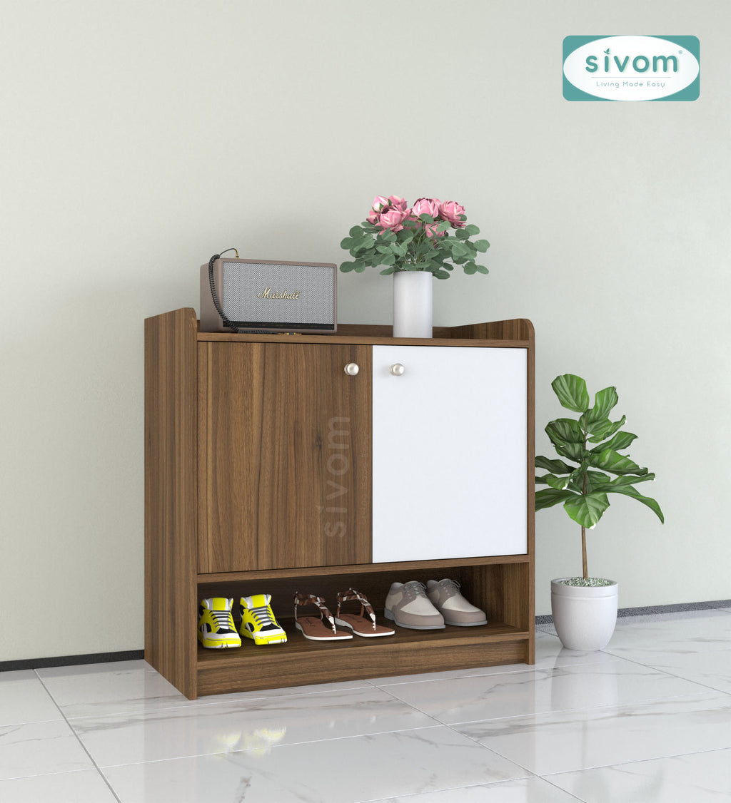 SIVOM Heritage Engineered Wood Shoe Rack (, 4 Shelves, Knock Down) for Modern Homes | Elegant Design & Premium Finish