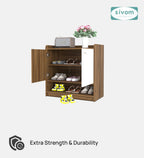 SIVOM Heritage Engineered Wood Shoe Rack (, 4 Shelves, Knock Down) for Modern Homes | Elegant Design & Premium Finish