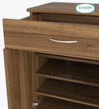 Sivom SIVOM Hexon Engineered Wood Shoe Rack (, 4 Shelves, Knock Down) for Modern Homes | Elegant Design & Premium Finish