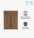 Sivom SIVOM Hexon Engineered Wood Shoe Rack (, 4 Shelves, Knock Down) for Modern Homes | Elegant Design & Premium Finish
