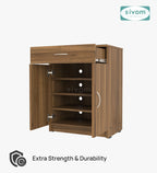Sivom SIVOM Hexon Engineered Wood Shoe Rack (, 4 Shelves, Knock Down) for Modern Homes | Elegant Design & Premium Finish