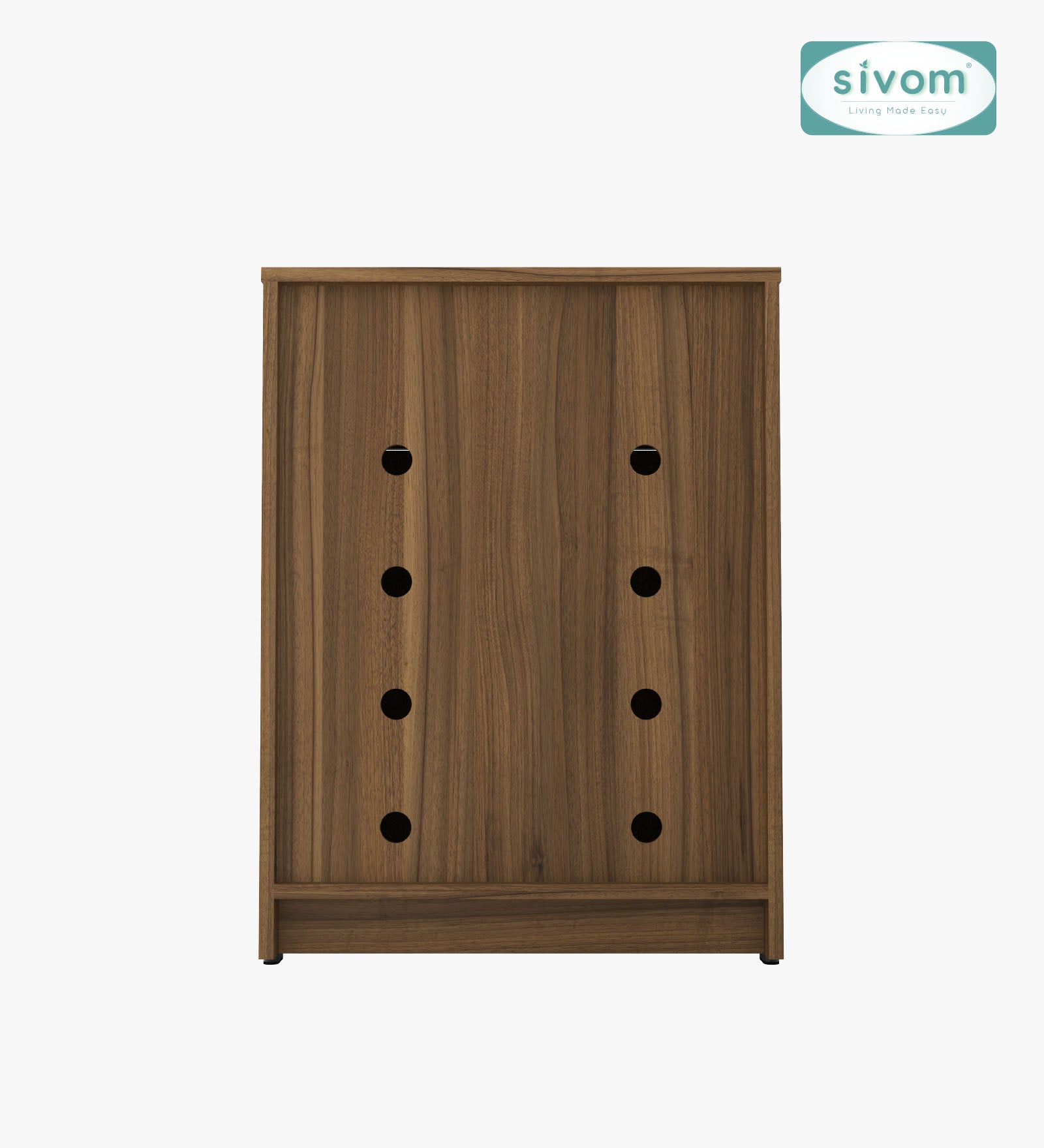 Sivom SIVOM Hexon Engineered Wood Shoe Rack (, 4 Shelves, Knock Down) for Modern Homes | Elegant Design & Premium Finish