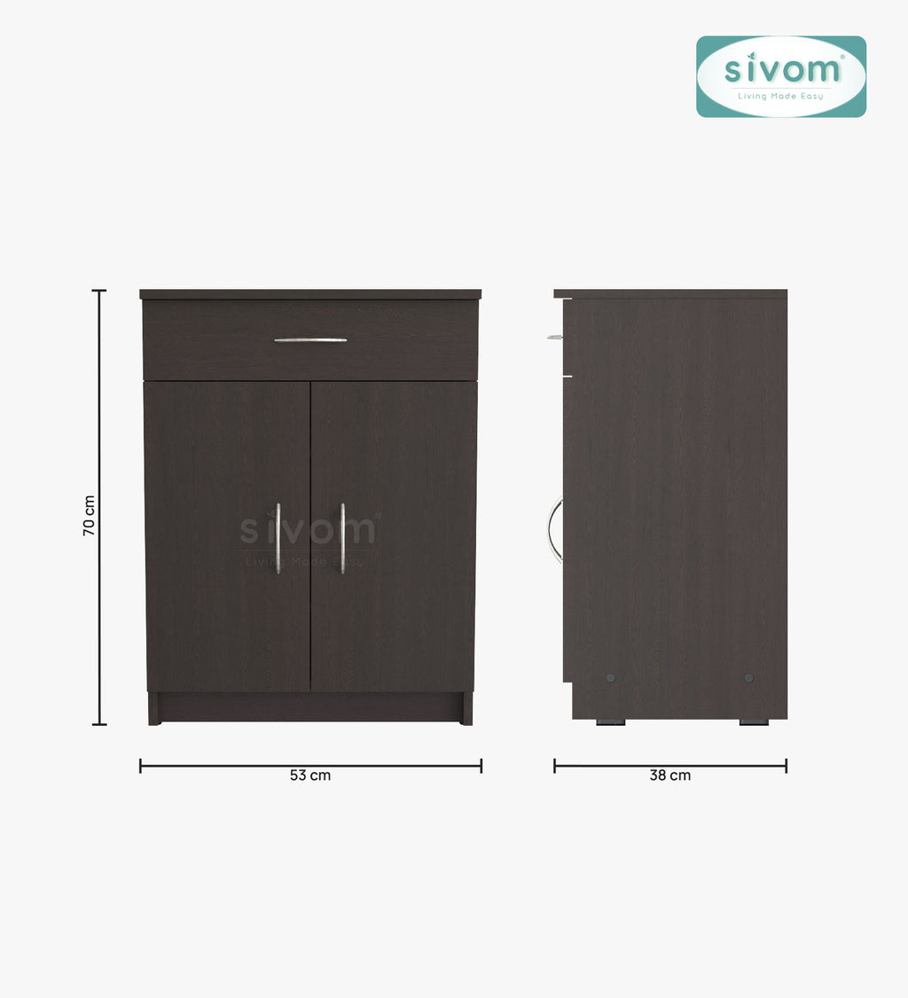 Sivom SIVOM Hexon Engineered Wood Shoe Rack (, 4 Shelves, Knock Down) for Modern Homes | Elegant Design & Premium Finish