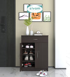 Sivom SIVOM Hexon Engineered Wood Shoe Rack (, 4 Shelves, Knock Down) for Modern Homes | Elegant Design & Premium Finish