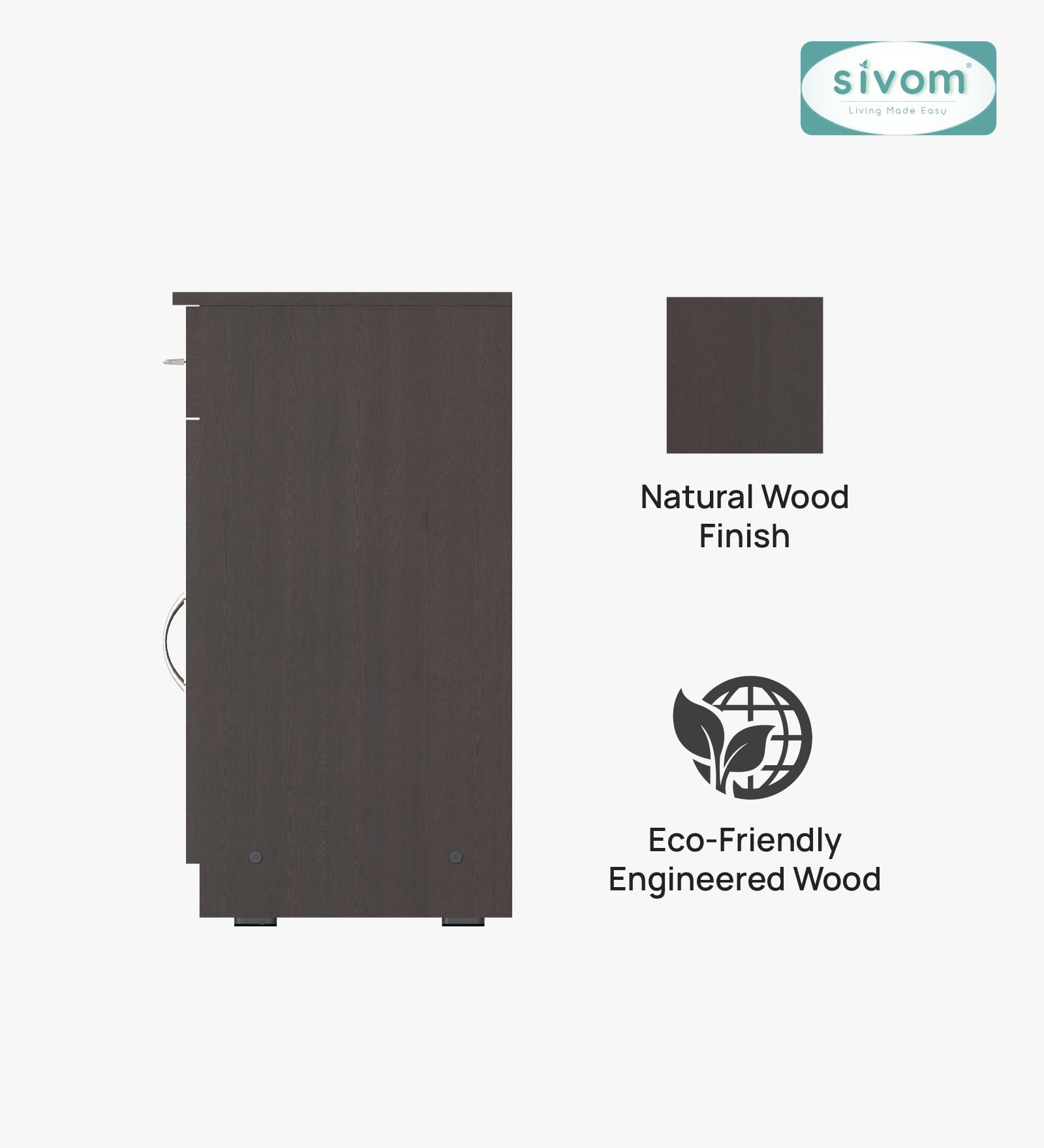 Sivom SIVOM Hexon Engineered Wood Shoe Rack (, 4 Shelves, Knock Down) for Modern Homes | Elegant Design & Premium Finish