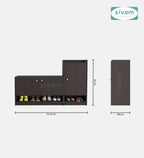 SIVOM Highland Engineered Wood Shoe Rack (, 4 Shelves, Knock Down) for Modern Homes | Elegant Design & Premium Finish