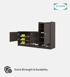 SIVOM Highland Engineered Wood Shoe Rack (, 4 Shelves, Knock Down) for Modern Homes | Elegant Design & Premium Finish